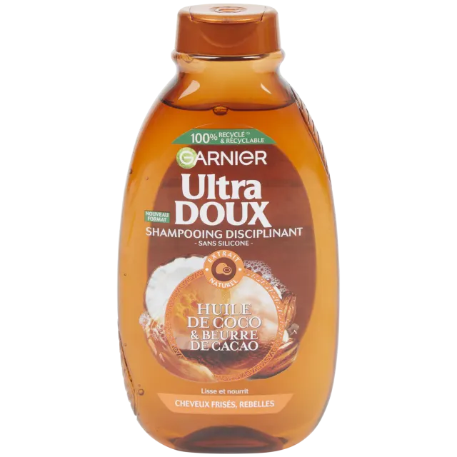 Shampoing Garnier Ultra Doux Huile de coco et beurre de cacao