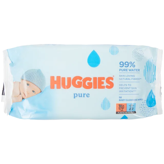 Lingettes pour bébé Huggies Pure