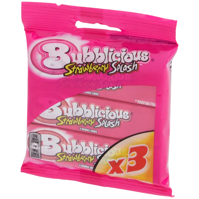 Chewing-gum Bubblicious Strawberry Splash
