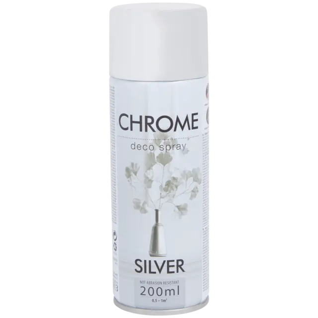 Peinture en aérosol chromée Argent