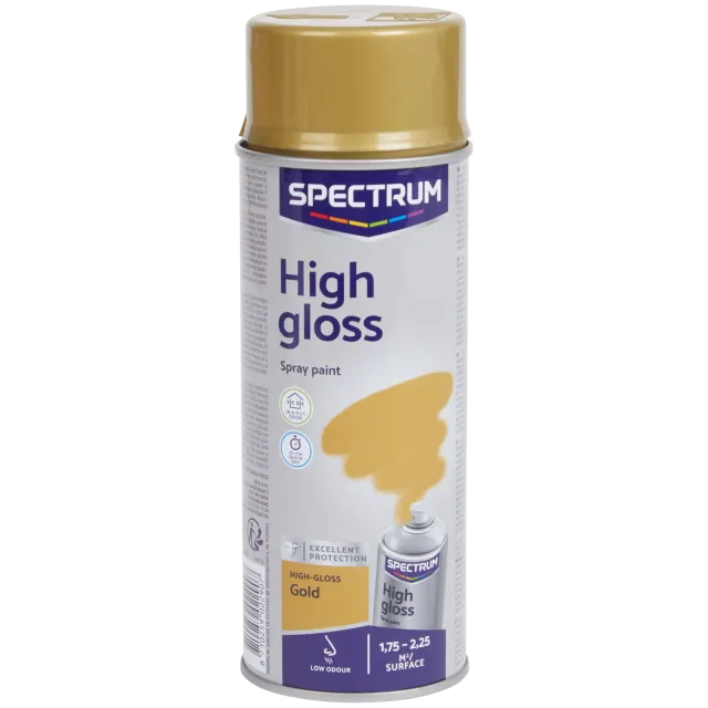Peinture en aérosol haute brillance Spectrum Or