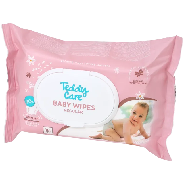 Lingettes pour bébé Teddy Care Regular