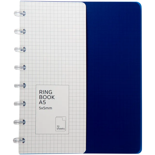 Cahier à reliure à anneaux A5