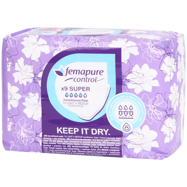 Serviettes pour incontinence Femapure Super