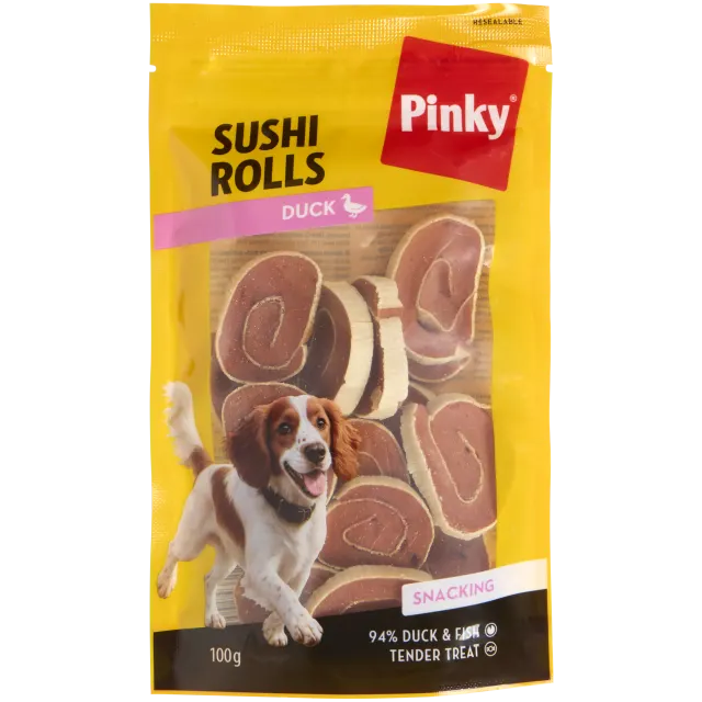 Friandises pour chien Pinky Sushi Duck