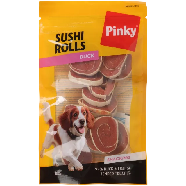 Friandises pour chien Pinky Sushi Duck