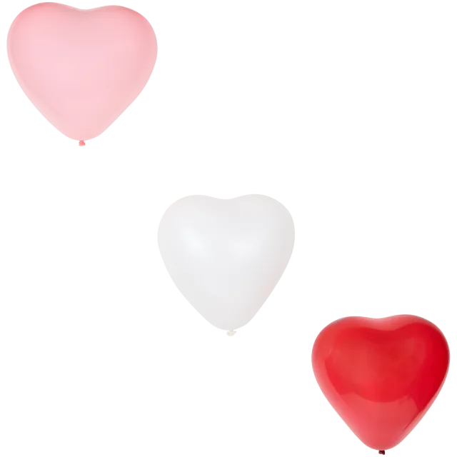 Ballons en forme de cœur