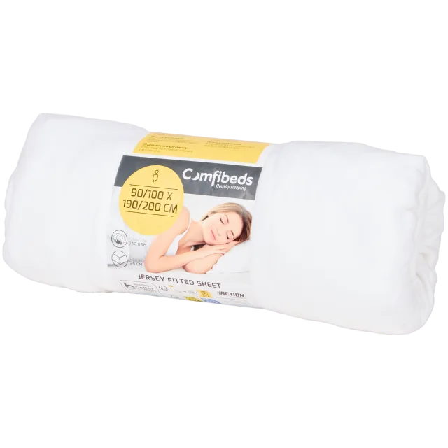 Drap-housse en jersey Comfibeds Blanc
