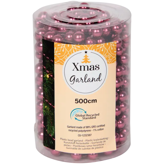 Guirlande de perles de Noël Métallique