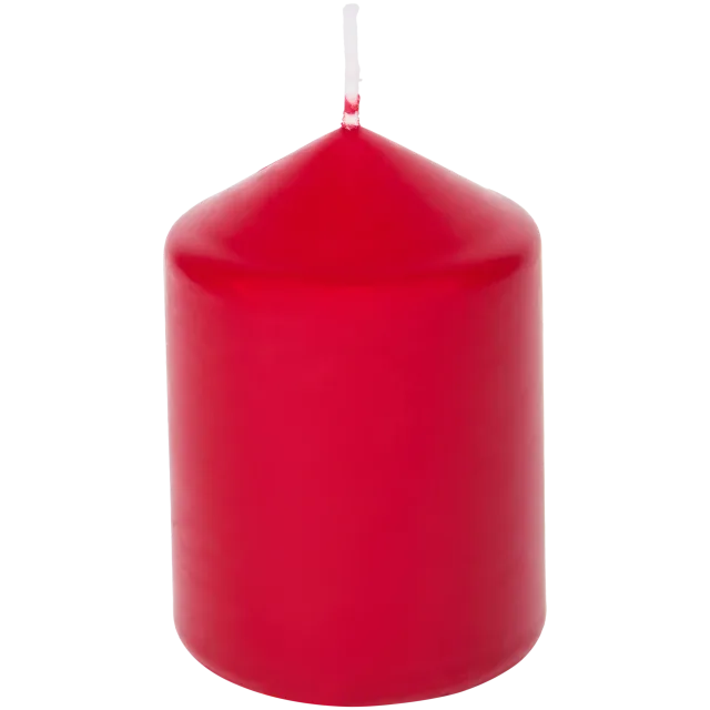 Bougie cylindre rouge