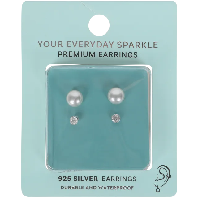 Boucles d'oreille argentées