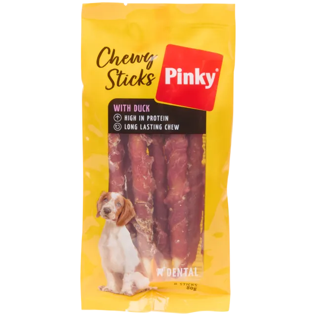 Bâtonnets à mâcher pour chien Pinky Chewy Sticks