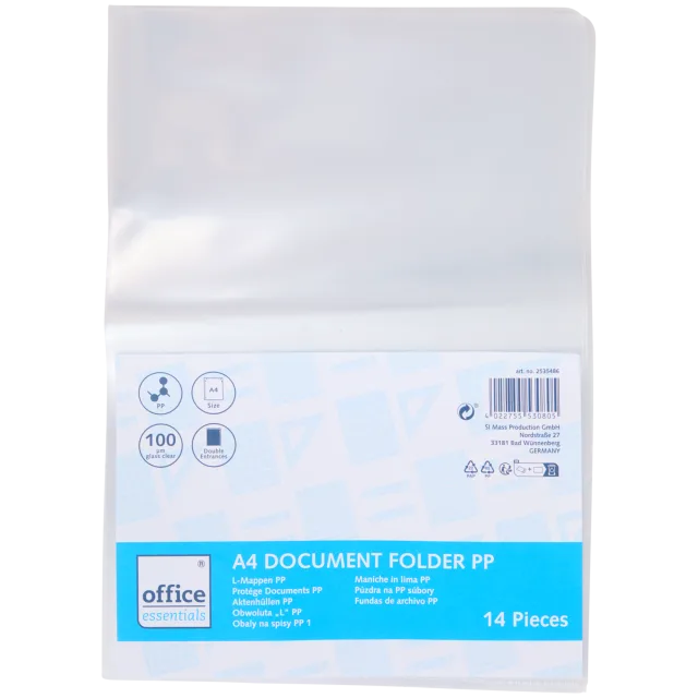 Pochettes plastique Office Essentials