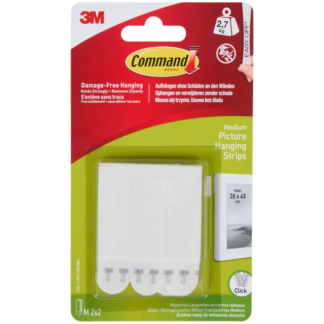 Bandes adhésives 3M Command Medium