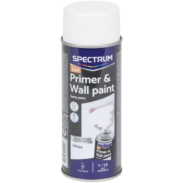 Peinture en aérosol 2-en-1 Spectrum Blanc