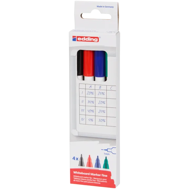 Feutres effaçables pour tableau blanc Edding