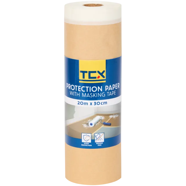 Ruban de masquage avec papier TCX