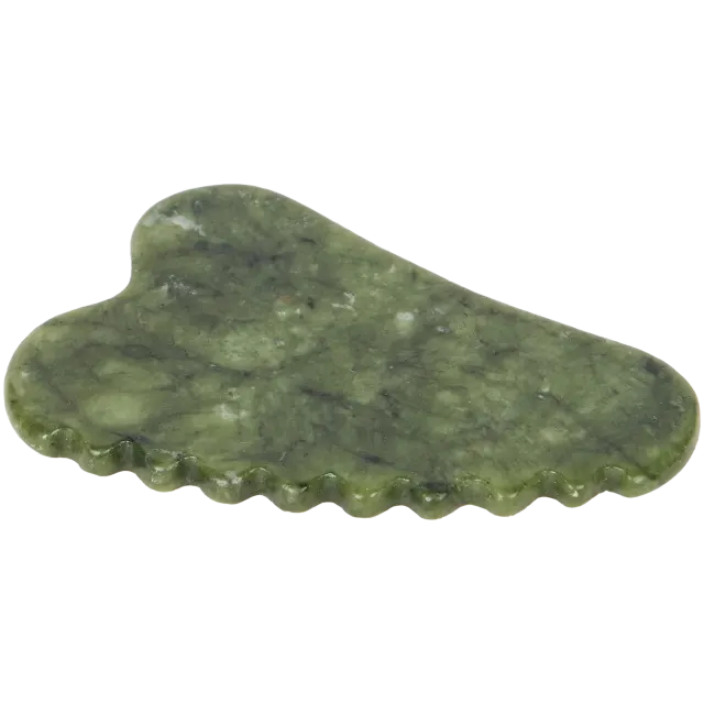Gua sha en pierre de jade
