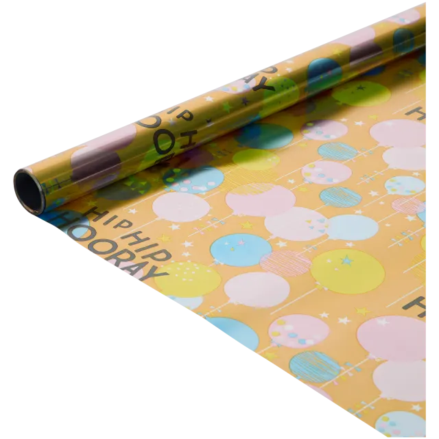 Papier cadeau métallisé