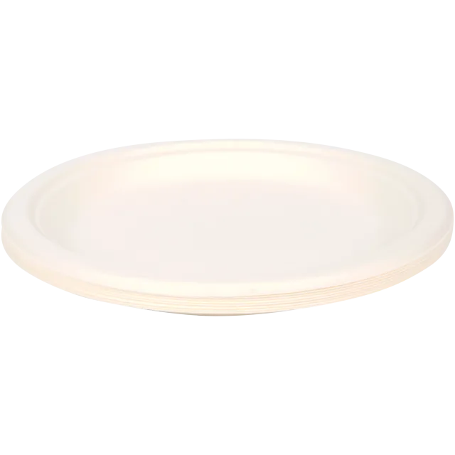 Assiettes en pulpe de canne à sucre