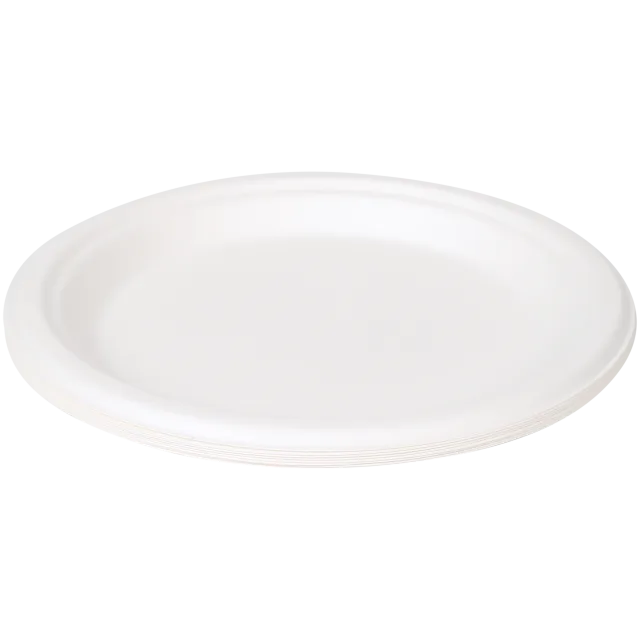 Assiettes en pulpe de canne à sucre