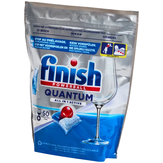 Finish Powerball vaatwastabletten Quantum All-In-1 Active
