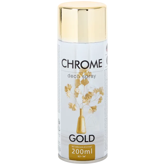 Peinture en aérosol à effet chromé Doré