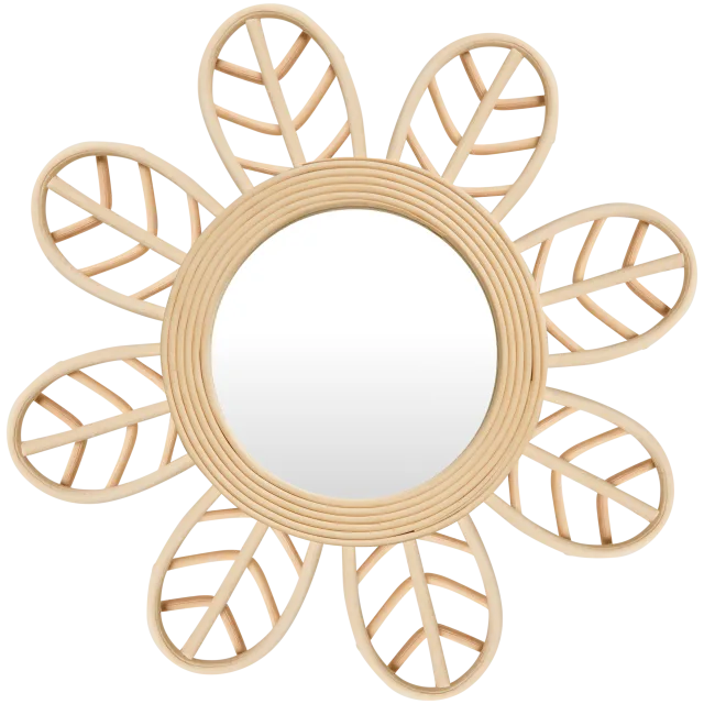 Miroir en bambou