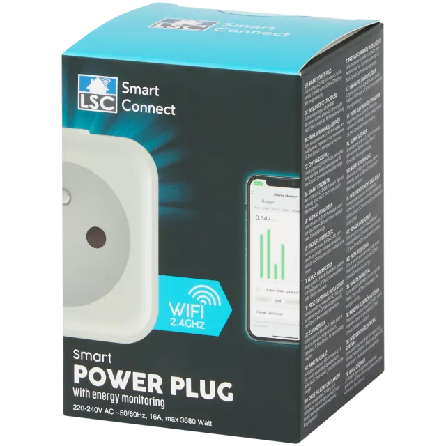 Prise connectée avec suivi consommation LSC Smart Connect