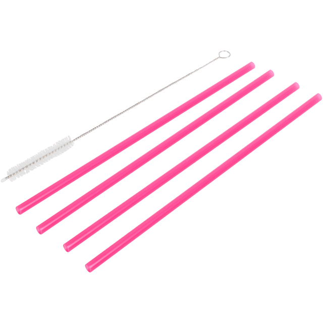 Pailles réutilisables avec brosse de nettoyage