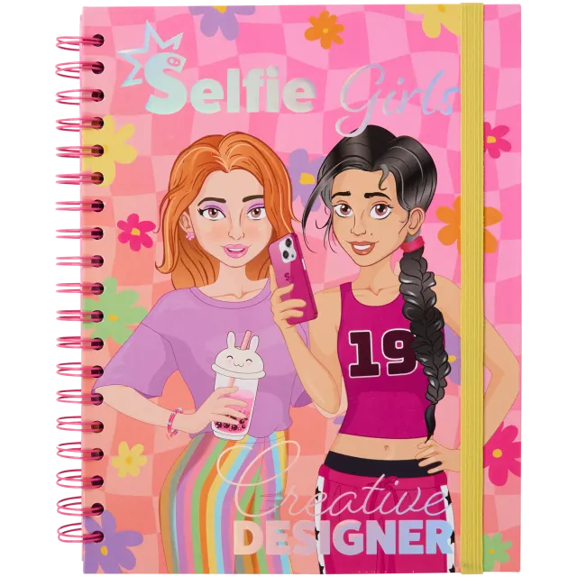 Livre de coloriage Selfie Girls Creative Designer