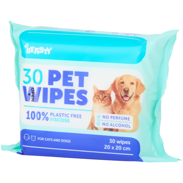 Lingettes nettoyantes pour animaux Beasty