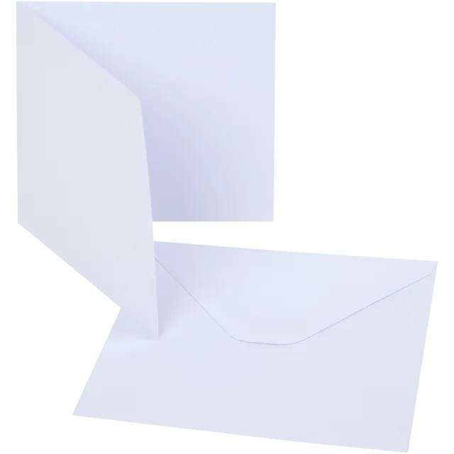 Cartes doubles avec enveloppes Craft & Design