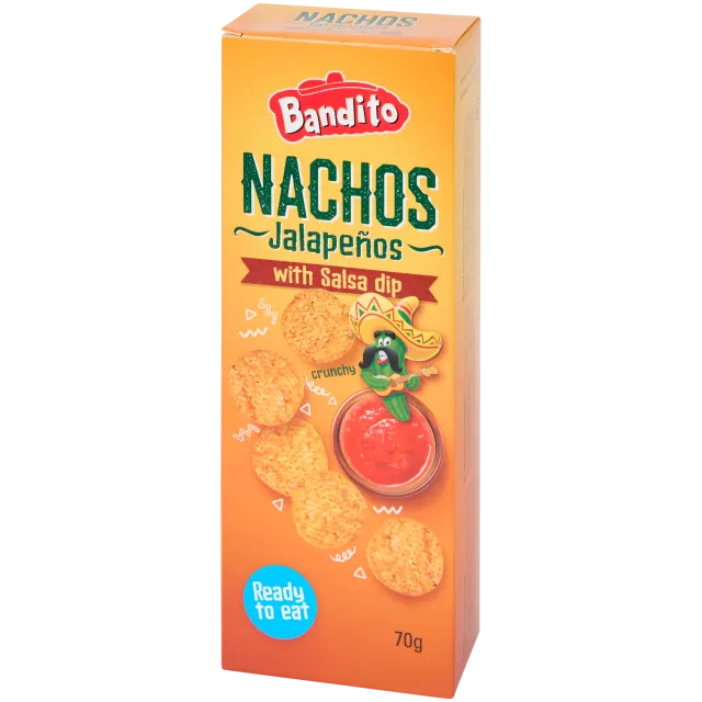 Nachos avec sauce pour tremper Jalapeño