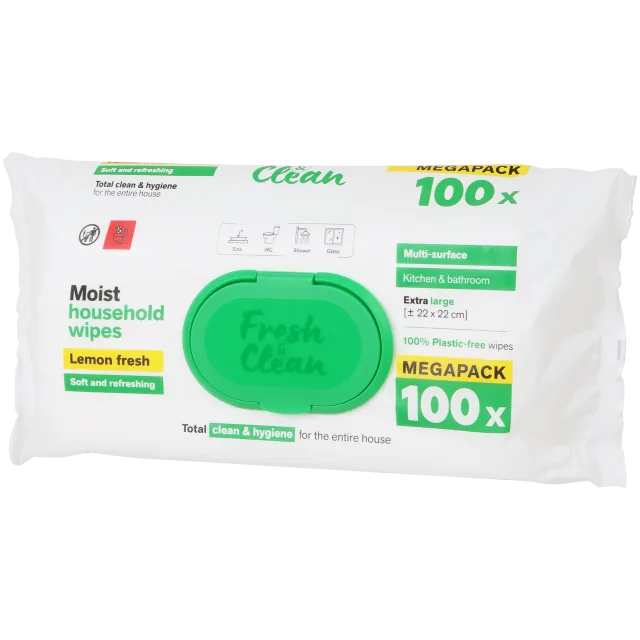 Lingettes nettoyantes humides