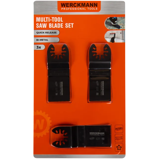 Jeu de lames pour scie multi-fonction Werckmann