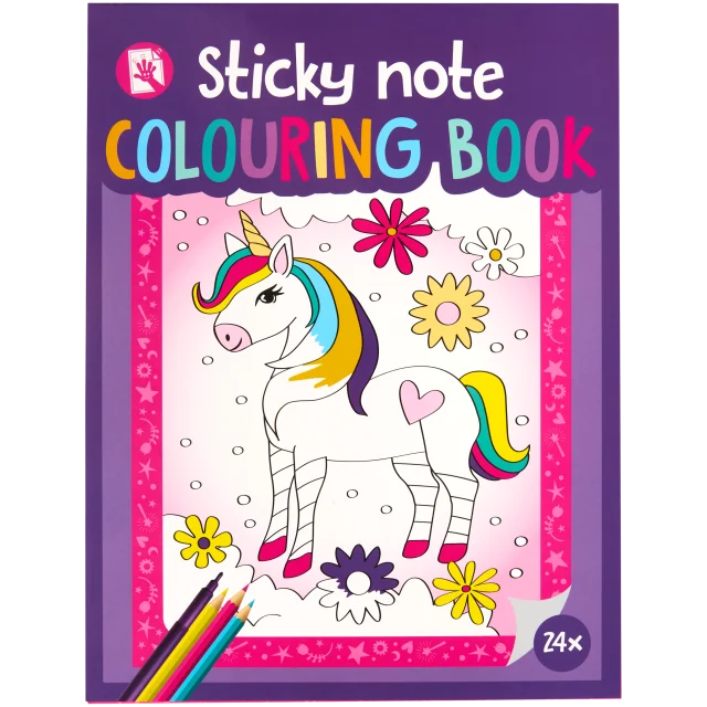 Carnet de notes adhésives à colorier