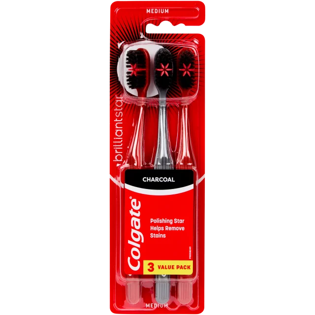 Brosses à dents Colgate Charbon