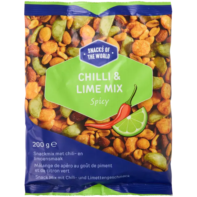 Mélange apéritif piment et citron vert Snacks of the World Spicy