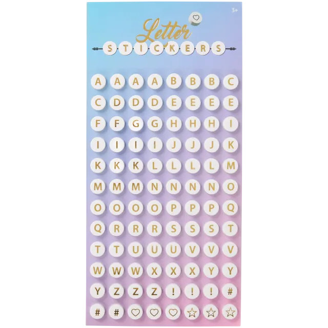 Autocollants avec lettres Craft Universe