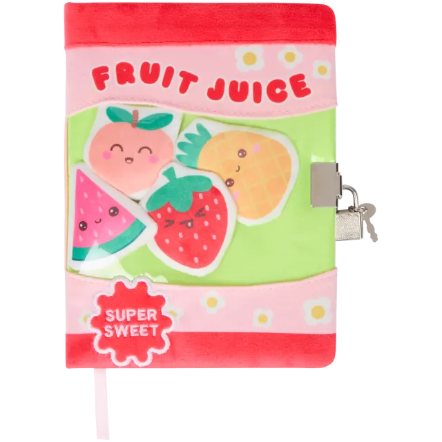 Journal en peluche avec cadenas