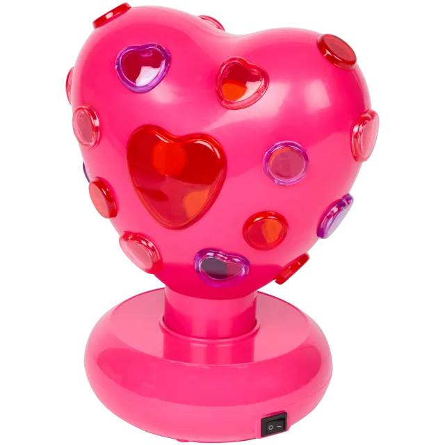 Lampe disco en forme de cœur