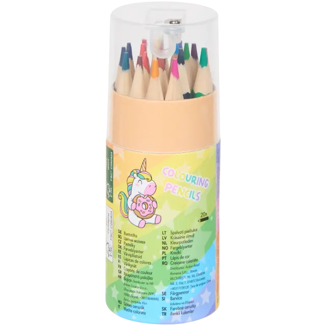 Crayons de couleur pour enfant avec taille-crayon
