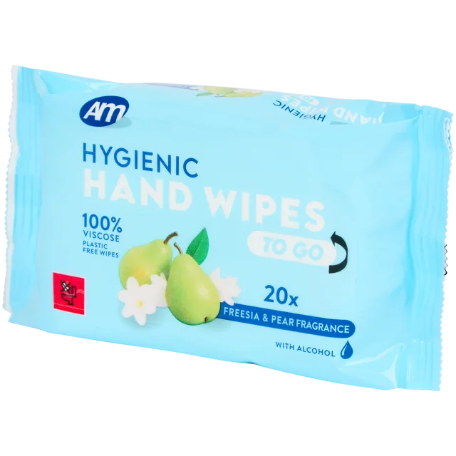 Lingettes hygiéniques pour les mains Freesia & Poire