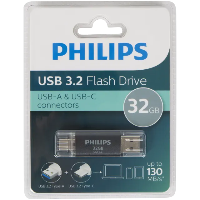 Clé USB Philips USB-A et USB-C