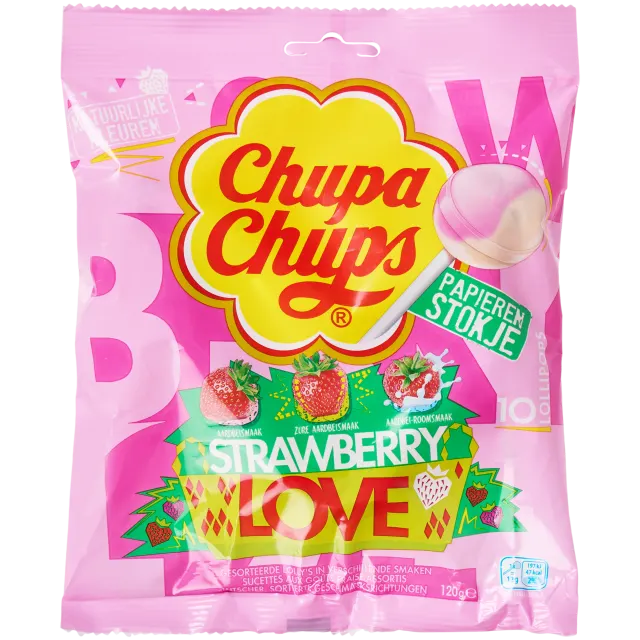 Sucettes Chupa Chups Strawberry Love