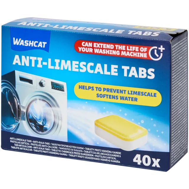 Tablettes détartrantes pour machine à laver Washcat