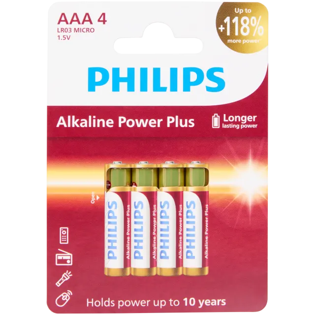 Philips batterijen AAA