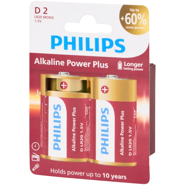 Philips batterijen D
