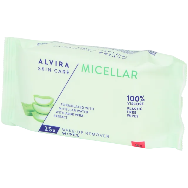 Lingettes nettoyantes pour le visage Alvira Micellaire